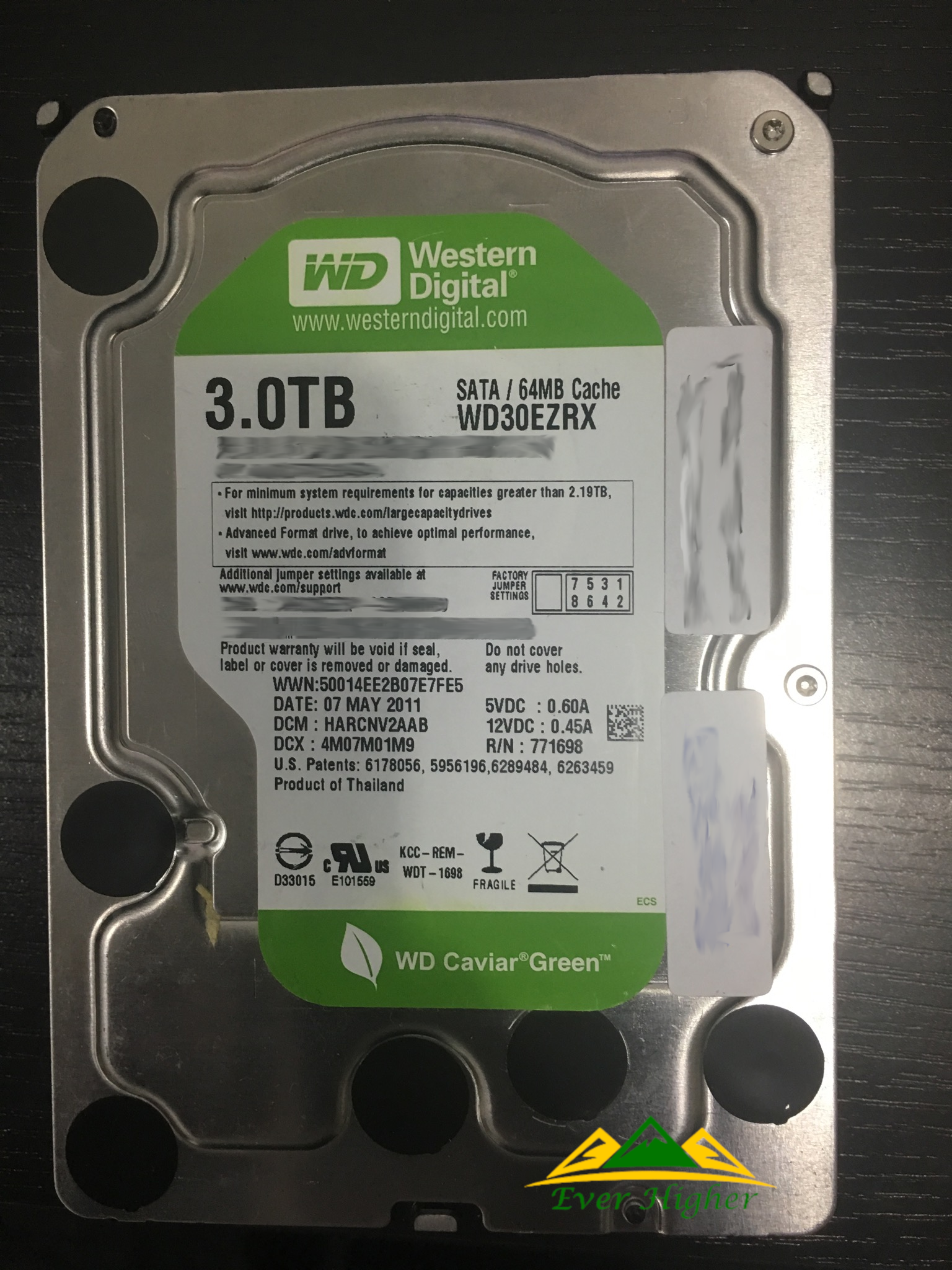 Western Digital Harddisk 3TB Data Recovery Service