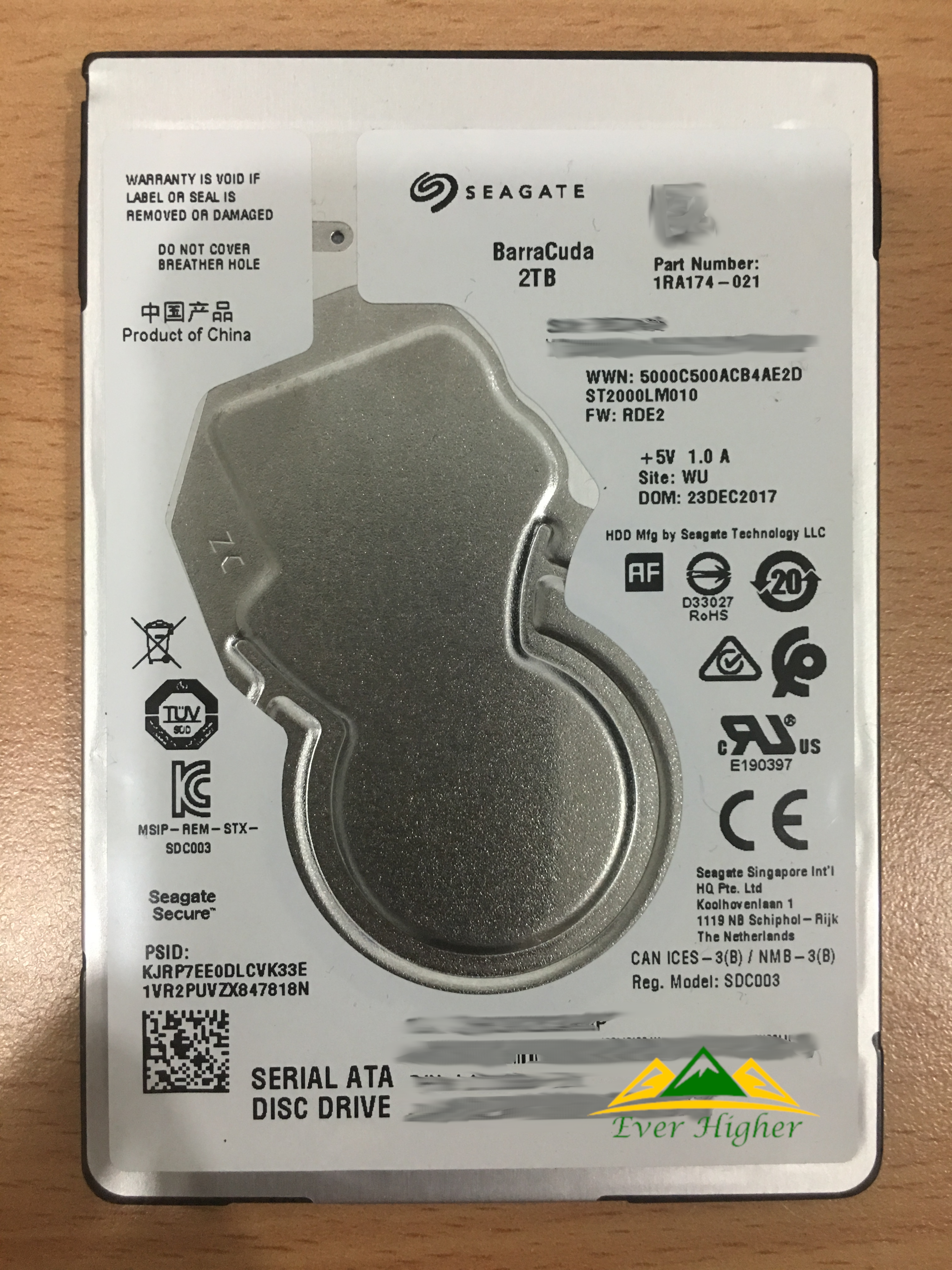 Seagate 2.5 HDD 2TB Data Recovery Service