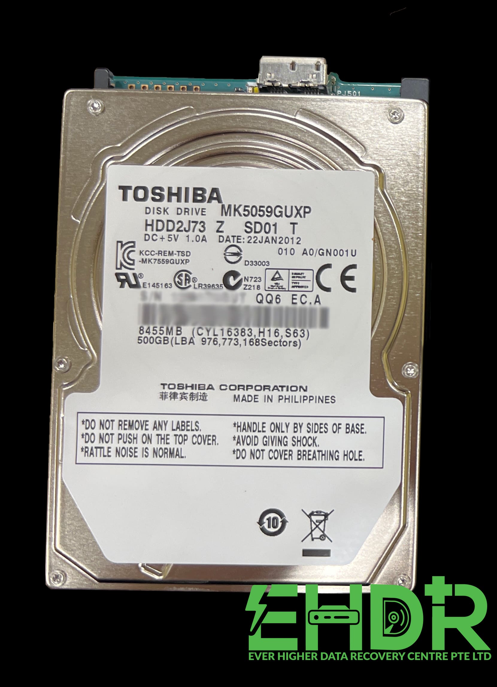 23 February 2023 – Toshiba 500GB